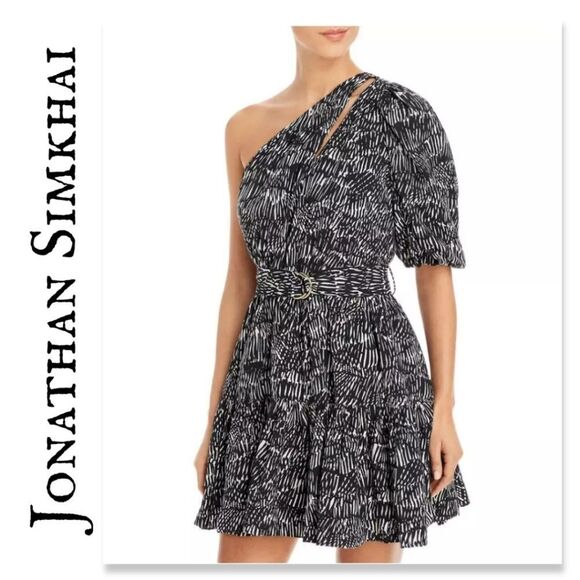 NWT Jonathan Simkhai Adriana Dress *missing belt* - Picture 1 of 12